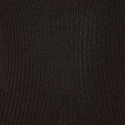 Pre Owned Celine Brown Wool Knit Open Back High Neck Midi Dress L