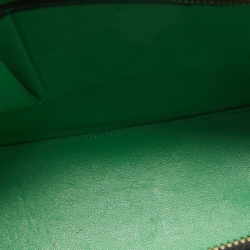 Pre Owned Celine Black/Green Leather Micro Luggage Tote