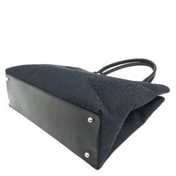 Pre Owned Celine Black Macadam Canvas Shopper Tote