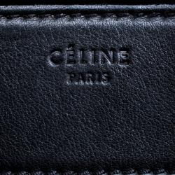 Pre Owned Celine Black Leather Medium Phantom Luggage Tote