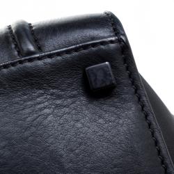 Pre Owned Celine Black Leather Medium Phantom Luggage Tote
