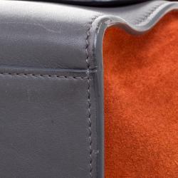 مملوكة مسبقًا حقيبة يد سيلين ترابيز متوسط سويدي وجلد ثلاثي اللون