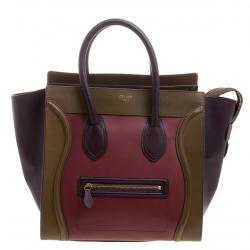 Pre Owned حقيبة يد سيلين لاغدغ ميني جلد ثلاثية اللون