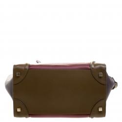 Pre Owned حقيبة يد سيلين لاغدغ ميني جلد ثلاثية اللون