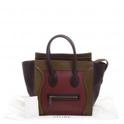 Pre Owned حقيبة يد سيلين لاغدغ ميني جلد ثلاثية اللون