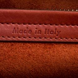 Pre Owned Celine Copper Leather Medium Phantom Luggage Tote