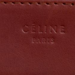 Pre Owned Celine Copper Leather Medium Phantom Luggage Tote