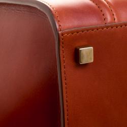 Pre Owned Celine Copper Leather Medium Phantom Luggage Tote