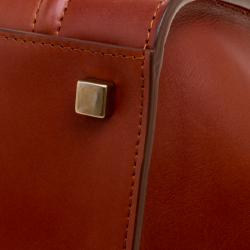 Pre Owned Celine Copper Leather Medium Phantom Luggage Tote