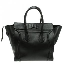 مملوكة مسبقًا حقيبة سيلين ميني لاغيدج جلد أسود