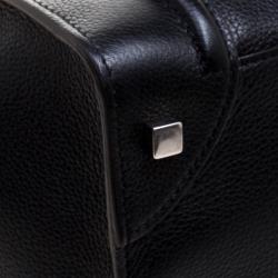 Pre Owned Celine Black Leather Mini Luggage Tote