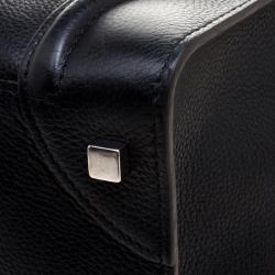Pre Owned Celine Black Leather Mini Luggage Tote