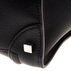 Pre Owned Celine Black Leather Mini Luggage Tote