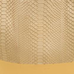 Pre Owned Celine Beige Python and Leather Vertical Cabas Phantom Tote