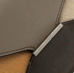 مملوكة مسبقًا حافظة بطاقات سيلين ألماس شعر عجل وجلد متعددة الألوان