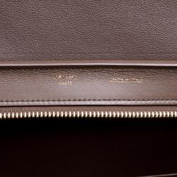 Pre Owned حقيبة يد سيلين ترابيز صغيرة سويدي وجلد لونين رمادية