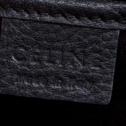 Pre Owned Celine Black Leather Nano Luggage Tote