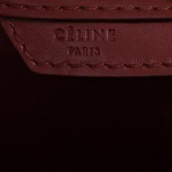 Pre Owned Celine Red Mini Luggage Tote