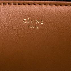 Pre Owned Céline Tri Color Leather Small Edge Bag