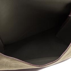 Pre Owned Celine Tricolor Leather and Suede All Soft Tote