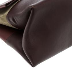 Pre Owned Celine Tricolor Leather and Suede All Soft Tote