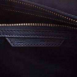 مملوكة مسبقًا Celine Navy Blue Leather Mini Luggage Tote