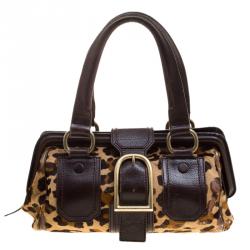 Celine Accessories Clothes Handbags Shoes Lc Celine Leopard Print Pony Hair And Leather Ella Satchel