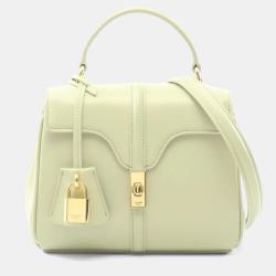 مملوكة مسبقًا Celine Mini 16 Seize Handbag Leather Green