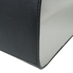 Pre Owned Celine Tricolor Smooth Calfskin and Suede Medium Trapeze Tote