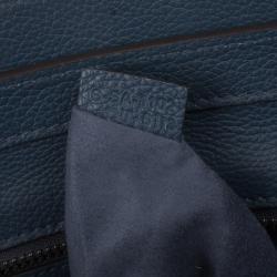 Pre Owned Celine Blue Micro Luggage Tote