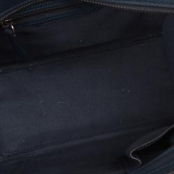 Pre Owned Celine Blue Micro Luggage Tote