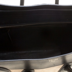 مملوكة مسبقًا حقيبة يد سيلين ميني لاغيدج سويدي وجلد ثلاثية اللون