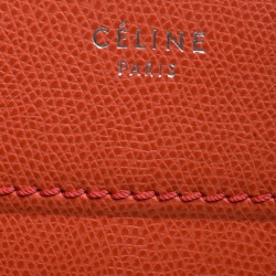 Celine Orange Leather Medium Phantom Luggage Tote