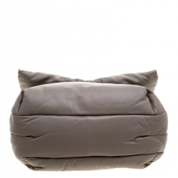 Pre Owned Celine Grey Leather Pillow Shoulder Bag