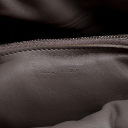 Pre Owned Celine Grey Leather Pillow Shoulder Bag