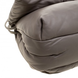 Pre Owned Celine Grey Leather Pillow Shoulder Bag