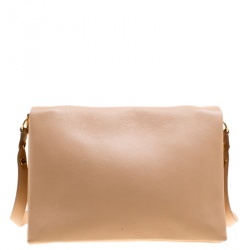 Pre Owned Celine Beige Leather Blade Shoulder Bag