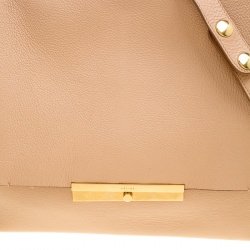 Pre Owned Celine Beige Leather Blade Shoulder Bag