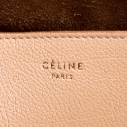 Pre Owned Celine Beige Leather Blade Shoulder Bag