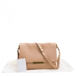 Pre Owned Celine Beige Leather Blade Shoulder Bag