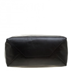 Pre Owned Celine Black Leather Horizontal Cabas Tote