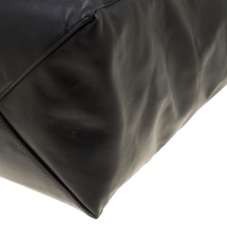 Pre Owned Celine Black Leather Horizontal Cabas Tote