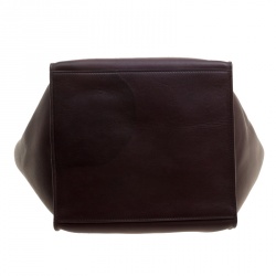Pre Owned Celine Burgundy Leather Big Bag Bucket Bag