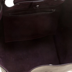 Pre Owned Celine Burgundy Leather Big Bag Bucket Bag