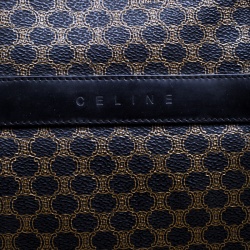 Pre Owned Celine Black/Brown Macadam Coated Canvas Shopping Tote