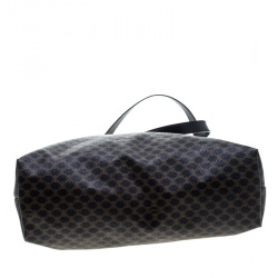 Pre Owned Celine Black/Brown Macadam Coated Canvas Shopping Tote