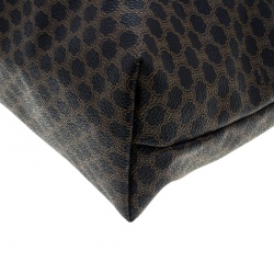 Pre Owned Celine Black/Brown Macadam Coated Canvas Shopping Tote