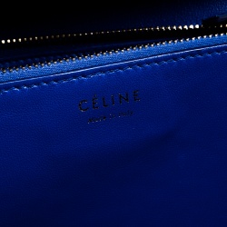 Pre Owned Celine Blue Python Large Classic Box Shoulder Bag