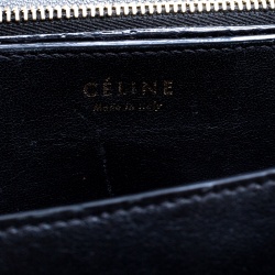 Pre Owned Celine Black Python Medium Classic Box Shoulder Bag