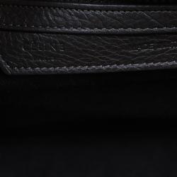 Pre Owned Celine Brown Leather Micro Luggage Tote